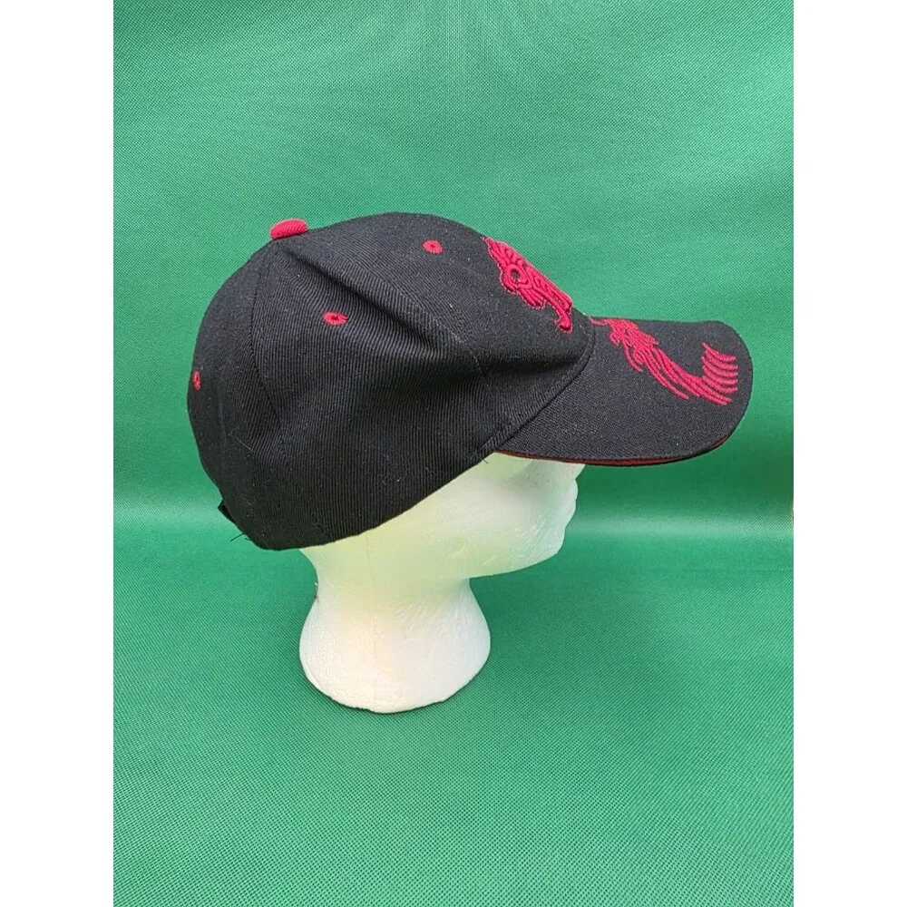 Black Red DRAGON Baseball Cap Japan Hat Fantasy Embroidered Snapback Adjustable‎